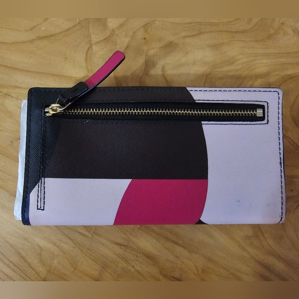 kate spade Pink Multi Geometric Wallet - Picture 8 of 8